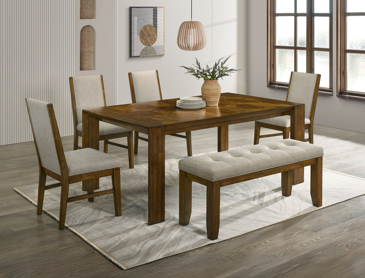 Hollister Brown Dining Set from Crown Mark - Luna Furniture