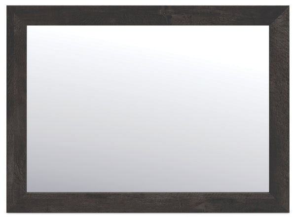 Hollivern Dark Gray Bedroom Mirror (Mirror Only)