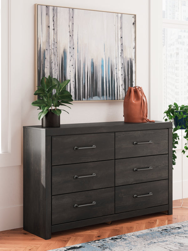 Hollivern Dark Gray Dresser