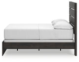 Hollivern Dark Gray Full Panel Bed from Ashley - Luna Furniture