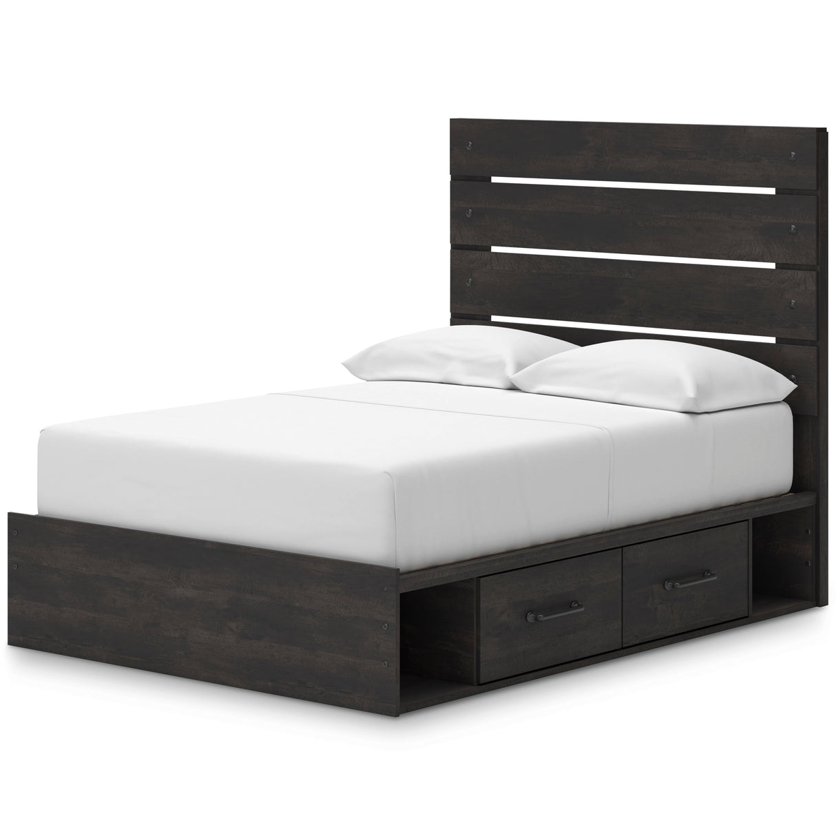 Hollivern Dark Gray Storage Panel Bedroom Set from Ashley - Luna Furniture