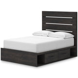 Hollivern Dark Gray Storage Panel Bedroom Set from Ashley - Luna Furniture