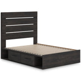 Hollivern Dark Gray Storage Panel Bedroom Set from Ashley - Luna Furniture