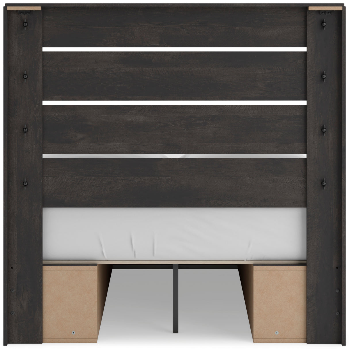 Hollivern Dark Gray Storage Panel Bedroom Set from Ashley - Luna Furniture