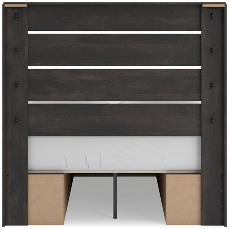 Hollivern Dark Gray Storage Panel Bedroom Set from Ashley - Luna Furniture