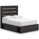 Hollivern Dark Gray Storage Panel Bedroom Set from Ashley - Luna Furniture