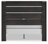 Hollivern Dark Gray Queen Panel Bed from Ashley - Luna Furniture