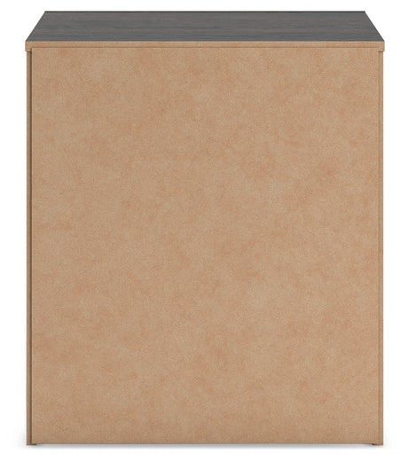 Hollivern Full Panel Bed with Storage with Dresser and Nightstand in Dark Gray from Ashley - Luna Furniture