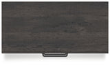 Hollivern Full Panel Bed with Storage with Mirrored Dresser, Chest and Nightstand in Dark Gray from Ashley Furniture - Luna Furniture