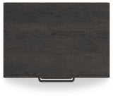 Hollivern Full Panel Bed with Storage with Mirrored Dresser and 2 Nightstands in Dark Gray from Ashley Furniture - Luna Furniture