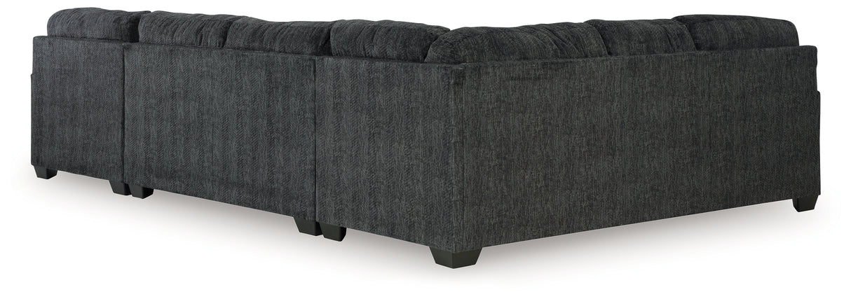 Hollyview Shadow 3-Piece Sectional with Chaise from Ashley - Luna Furniture