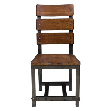 Holverson Rustic Brown 5-Piece Counter Height Set from Homelegance - Luna Furniture