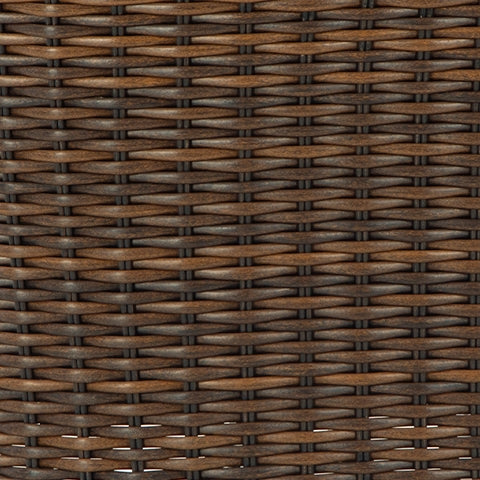 Horizon Hall Brown/Green Outdoor Ottoman with Cushion from Ashley Furniture - Luna Furniture