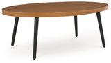 Horizon Hall Two-tone Brown Outdoor Coffee Table from Ashley - Luna Furniture