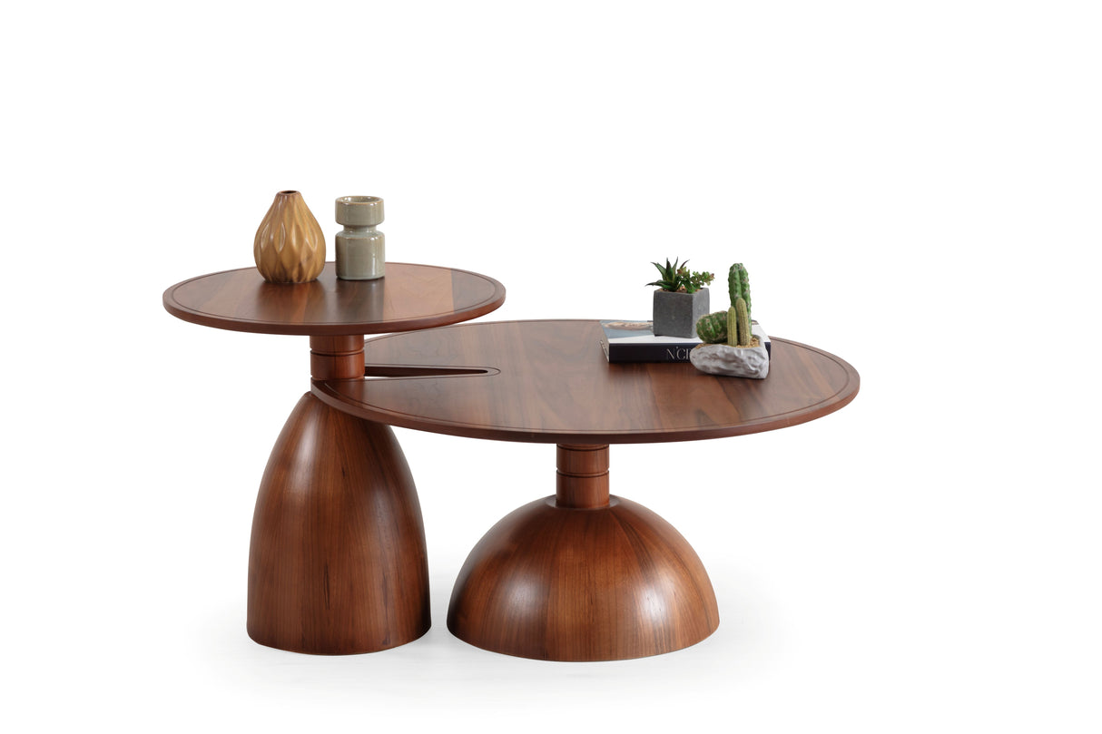Horizon Walnut 2-Piece Coffee Table Set from Nova Furniture - Luna Furniture