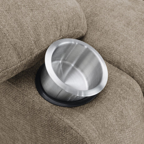 Houston Camel Upholstered Power Lift Recliner Chair from Coaster - Luna Furniture