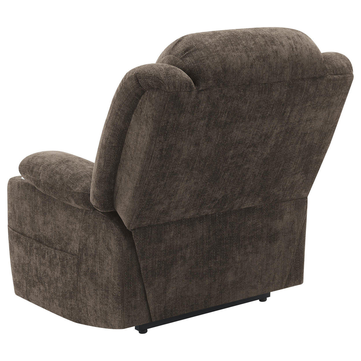 Houston Dark Brown Upholstered Power Lift Recliner Chair from Coaster - Luna Furniture