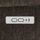 Houston Dark Brown Upholstered Power Lift Recliner Chair from Coaster - Luna Furniture