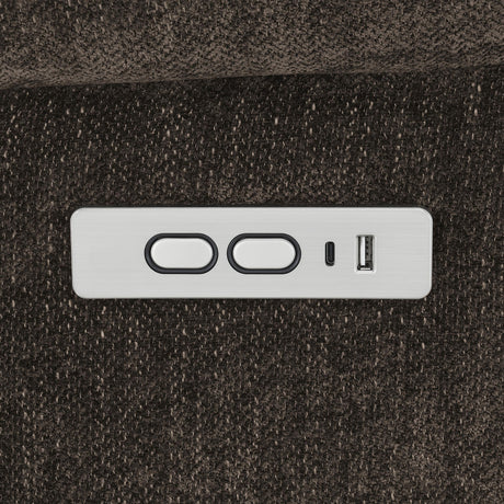 Houston Dark Brown Upholstered Power Lift Recliner Chair from Coaster - Luna Furniture