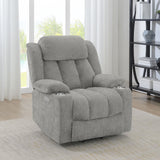 Houston Gray Upholstered Power Lift Recliner Chair from Coaster - Luna Furniture