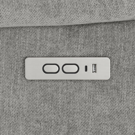 Houston Gray Upholstered Power Lift Recliner Chair from Coaster - Luna Furniture