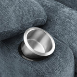 Houston Slate Blue Upholstered Power Lift Recliner Chair from Coaster - Luna Furniture