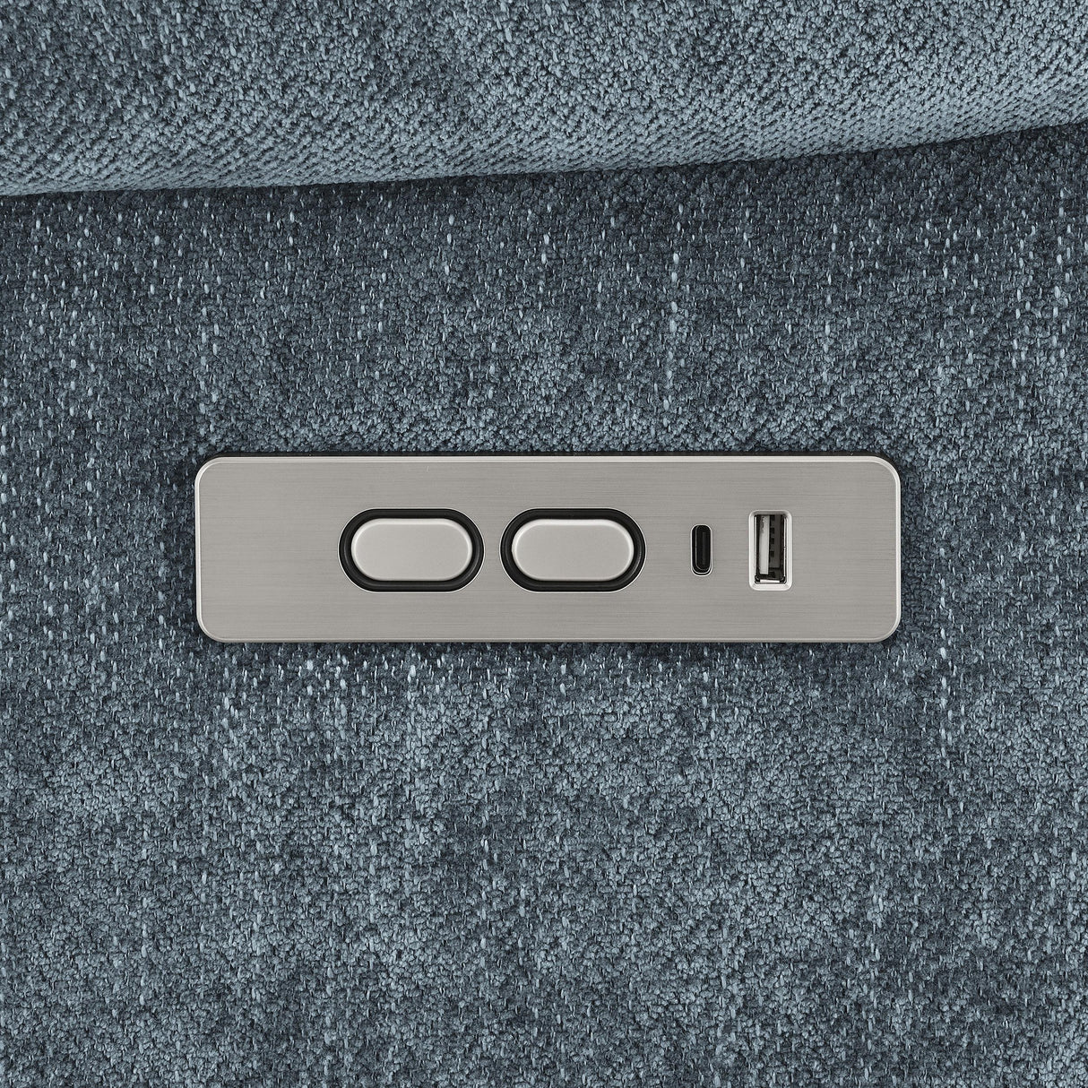 Houston Slate Blue Upholstered Power Lift Recliner Chair from Coaster - Luna Furniture