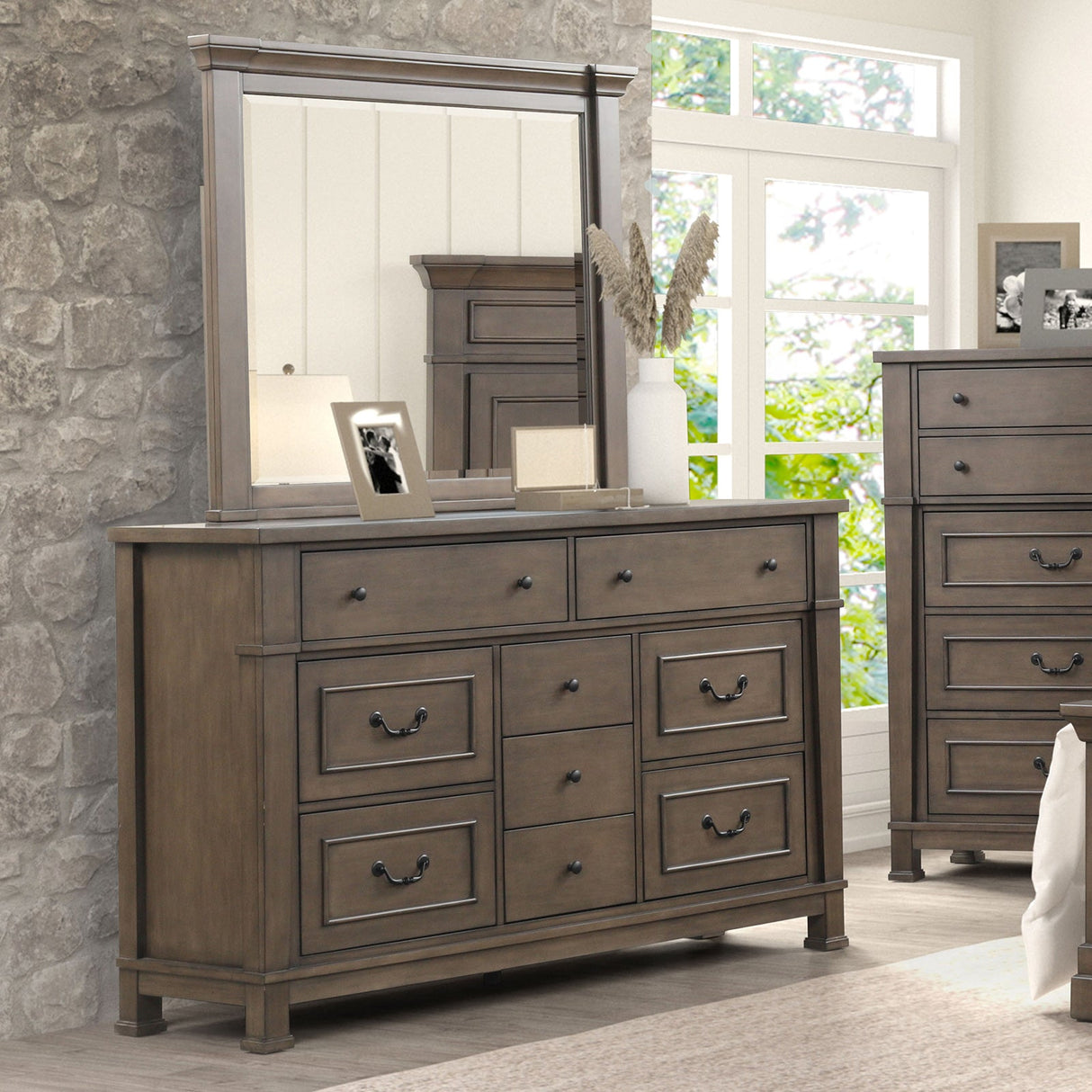 Huddersfield Dark Walnut Dresser Luna Furniture Huddersfield Dark Walnut Dresser Luna Furniture