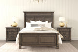 Huddersfield Dark Walnut King Panel Bed from Furniture of America - Luna Furniture