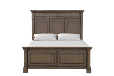 Huddersfield Dark Walnut King Panel Bed from Furniture of America - Luna Furniture