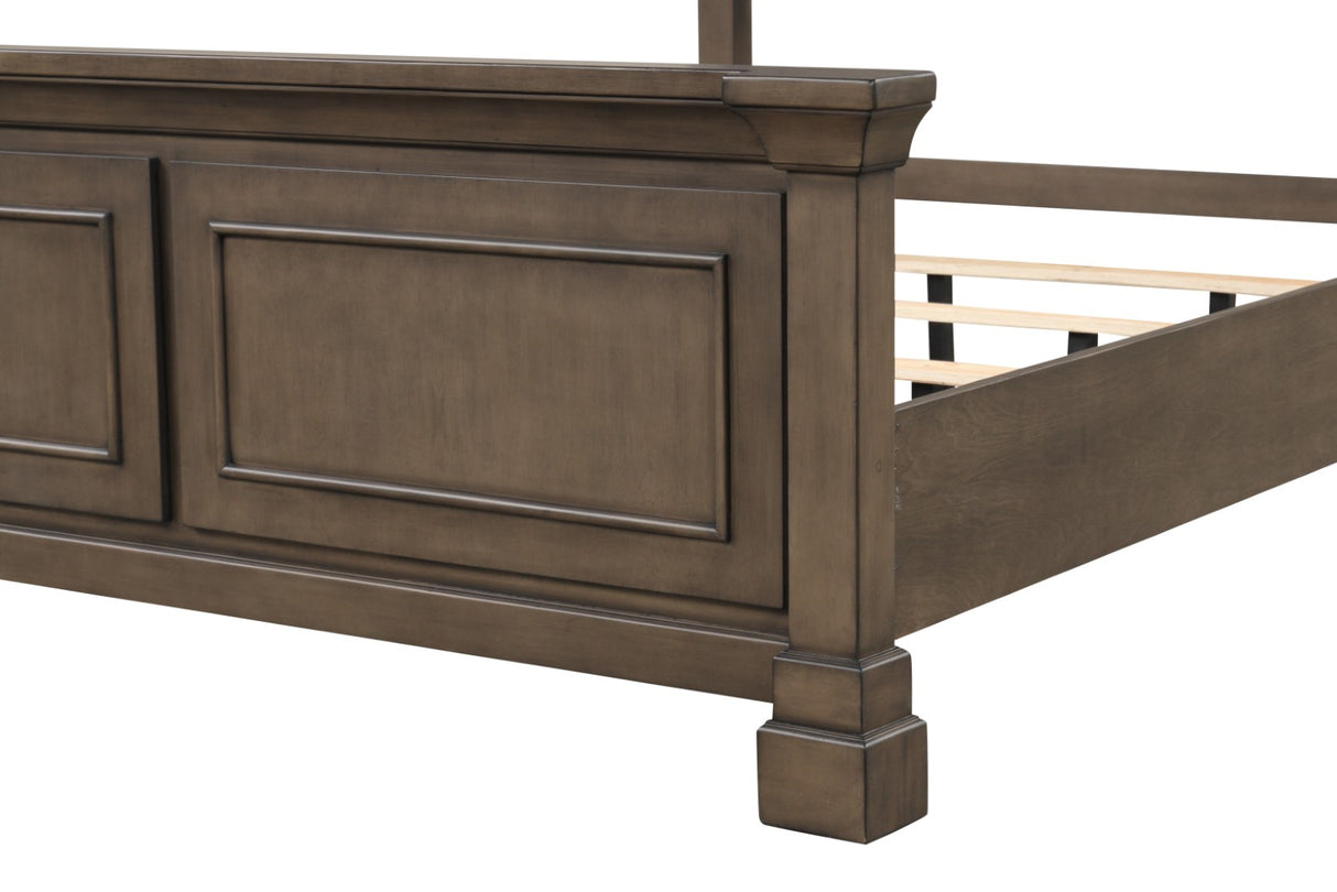 Huddersfield Dark Walnut Queen Panel Bed from Furniture of America - Luna Furniture