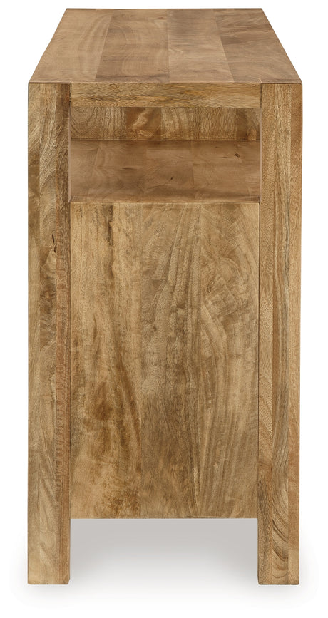 Hudwick Natural Brown Accent Cabinet from Ashley - Luna Furniture