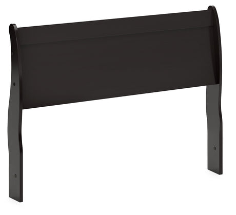 Huey Vineyard Black Queen Sleigh Headboard, Dresser, Mirror and Nightstand from Ashley - Luna Furniture