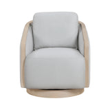 Hugo Gray Swivel Chair from Homelegance - Luna Furniture