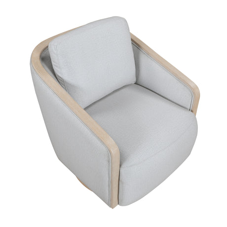 Hugo Gray Swivel Chair from Homelegance - Luna Furniture