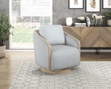Hugo Gray Swivel Chair from Homelegance - Luna Furniture