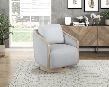 Hugo Gray Swivel Chair from Homelegance - Luna Furniture