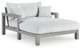 Hurley Park Gray Outdoor Chaise Lounge with Cushion from Ashley - Luna Furniture