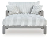 Hurley Park Gray Outdoor Chaise Lounge with Cushion from Ashley - Luna Furniture