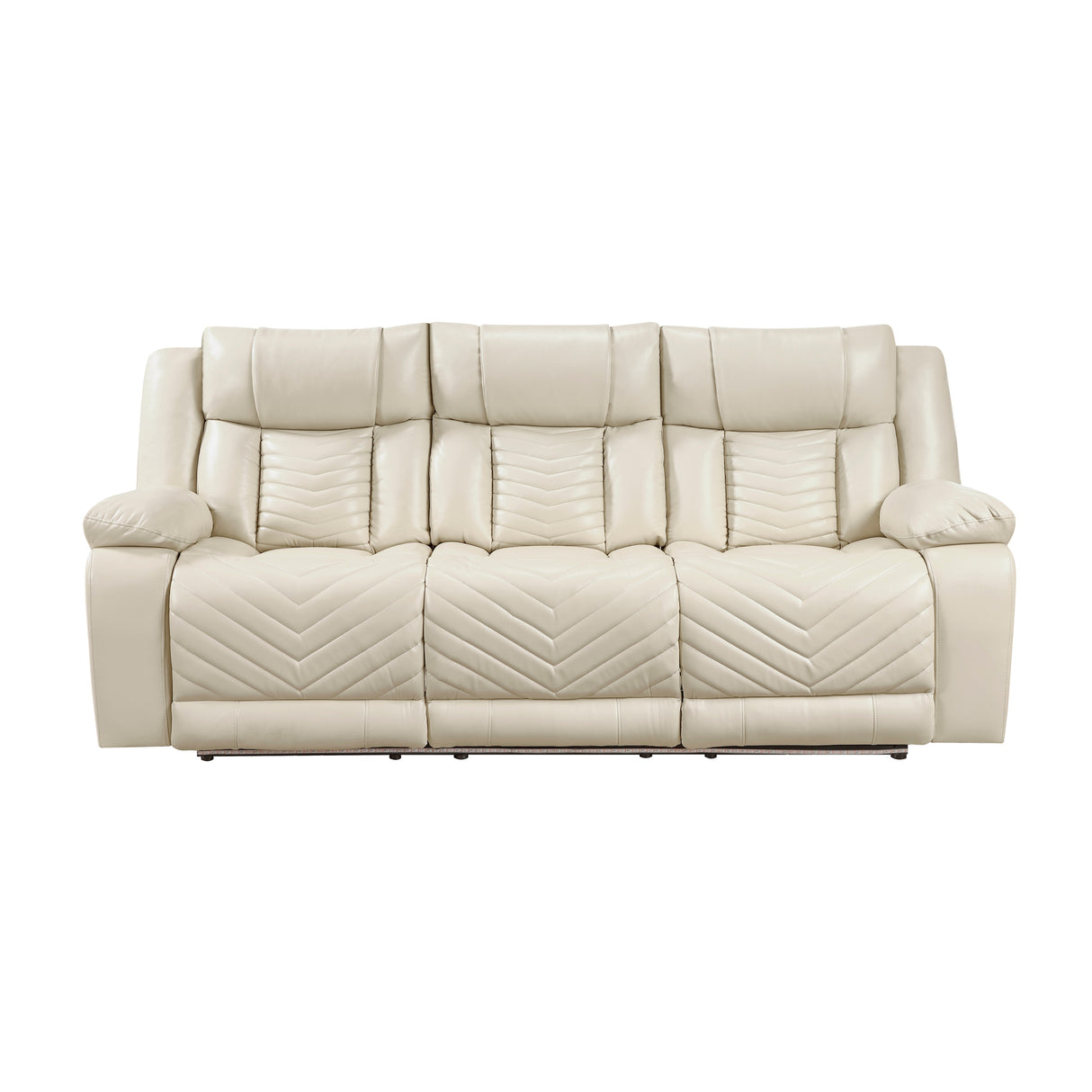Huron Beige Power Double Reclining Living Room Set from Homelegance - Luna Furniture