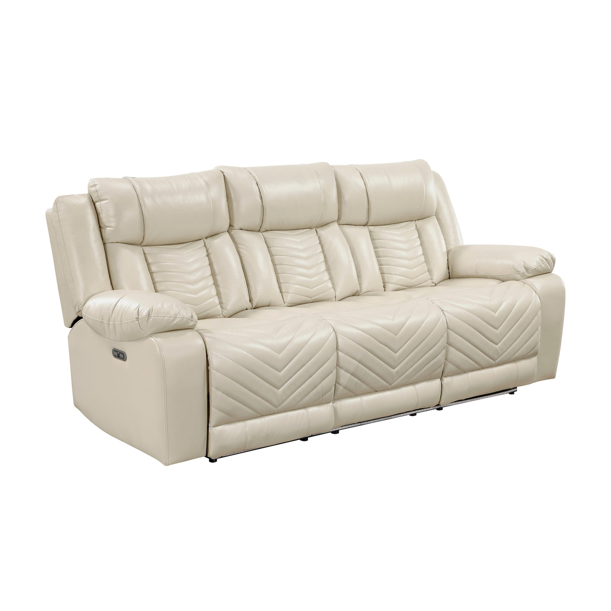 Huron Beige Power Double Reclining Living Room Set from Homelegance - Luna Furniture