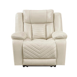 Huron Beige Power Double Reclining Living Room Set from Homelegance - Luna Furniture