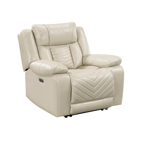 Huron Beige Power Reclining Chair from Homelegance - Luna Furniture