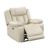 Huron Beige Power Double Reclining Living Room Set from Homelegance - Luna Furniture