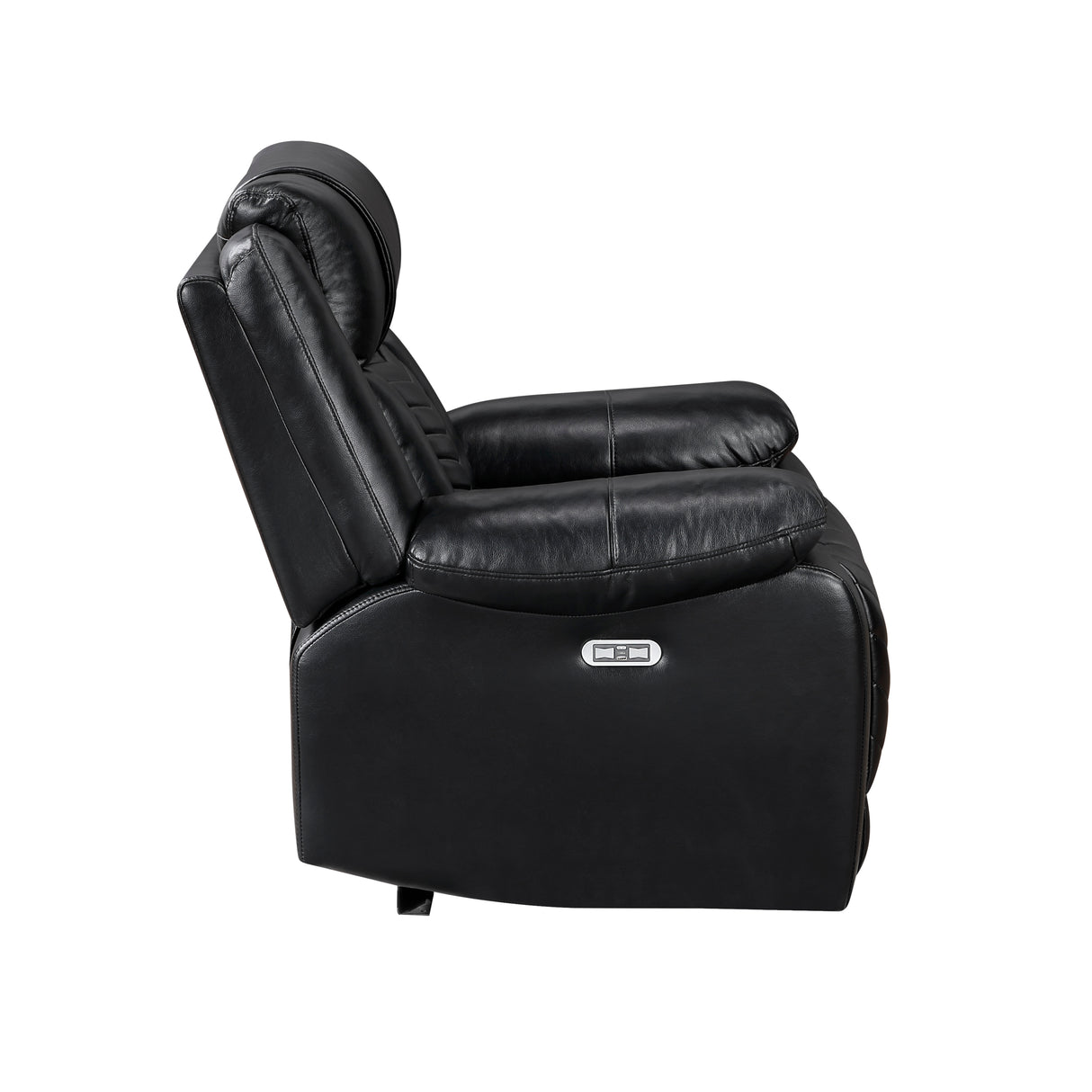 Huron Black Power Reclining Chair from Homelegance - Luna Furniture
