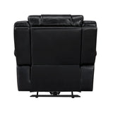 Huron Black Power Reclining Chair from Homelegance - Luna Furniture