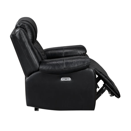 Huron Black Power Reclining Chair from Homelegance - Luna Furniture