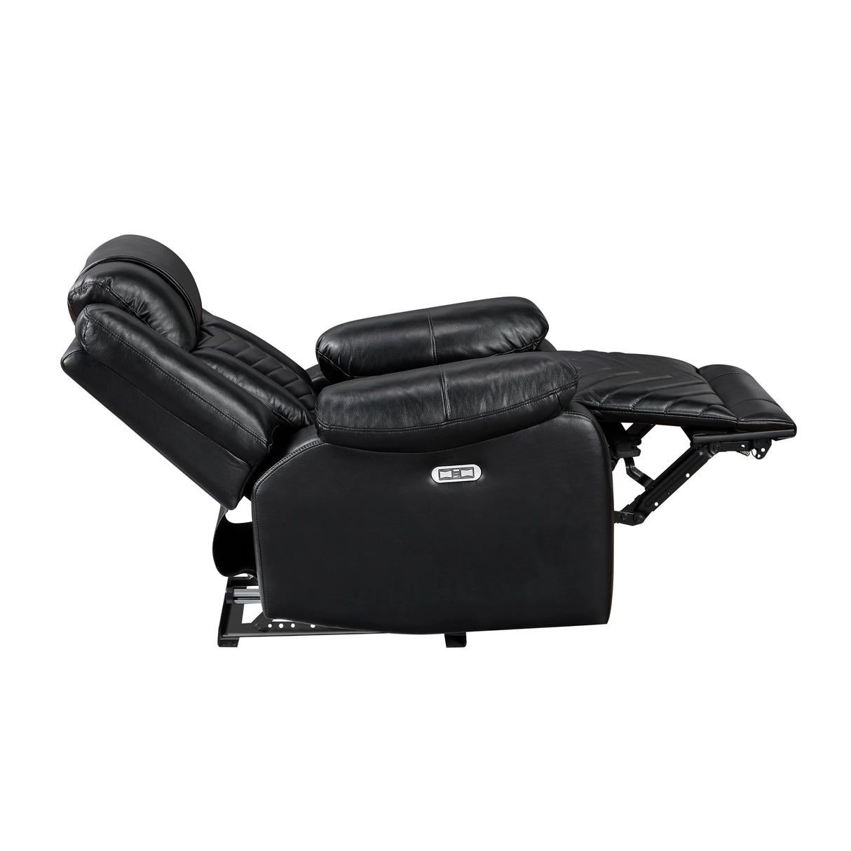 Huron Black Power Reclining Chair from Homelegance - Luna Furniture