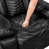 Huron Black Power Reclining Chair from Homelegance - Luna Furniture