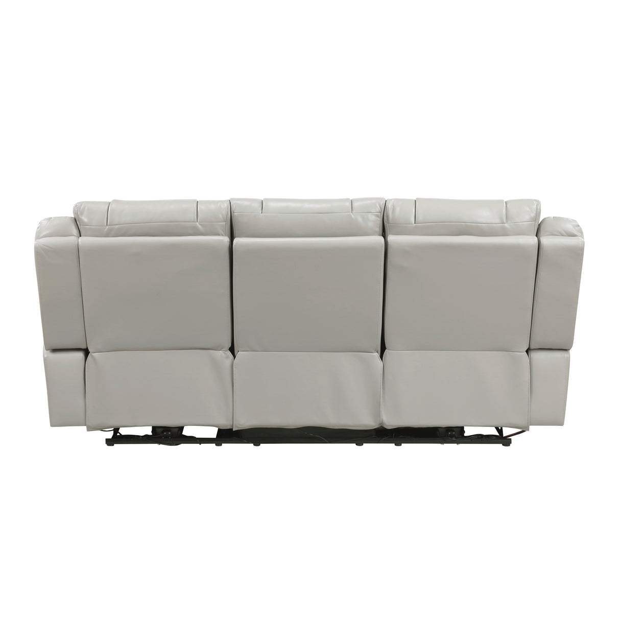 Huron Gray Power Double Reclining Sofa from Homelegance - Luna Furniture